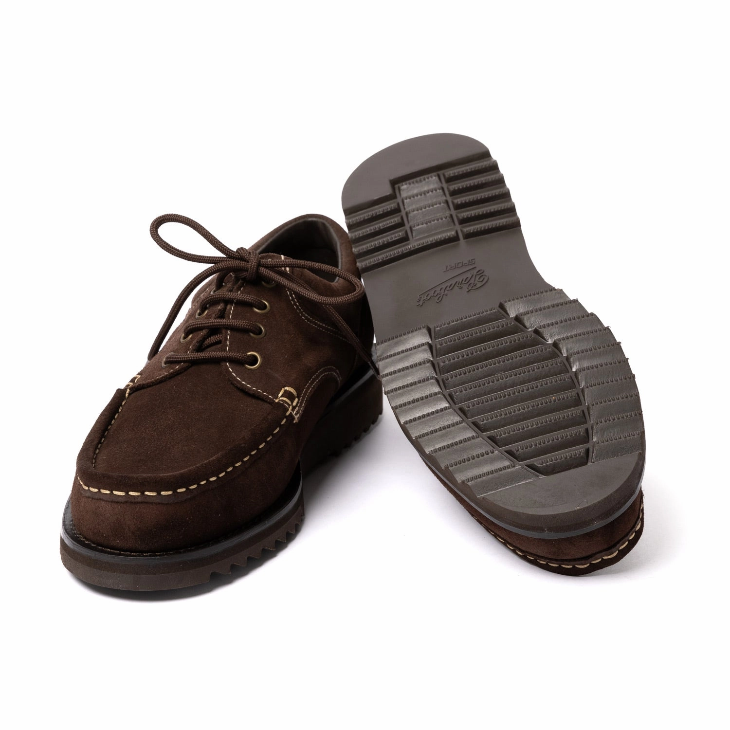 Loafers Anzug Dunkelbraune Schuhe "Thiers" aus Velours-Leder - A French Legend