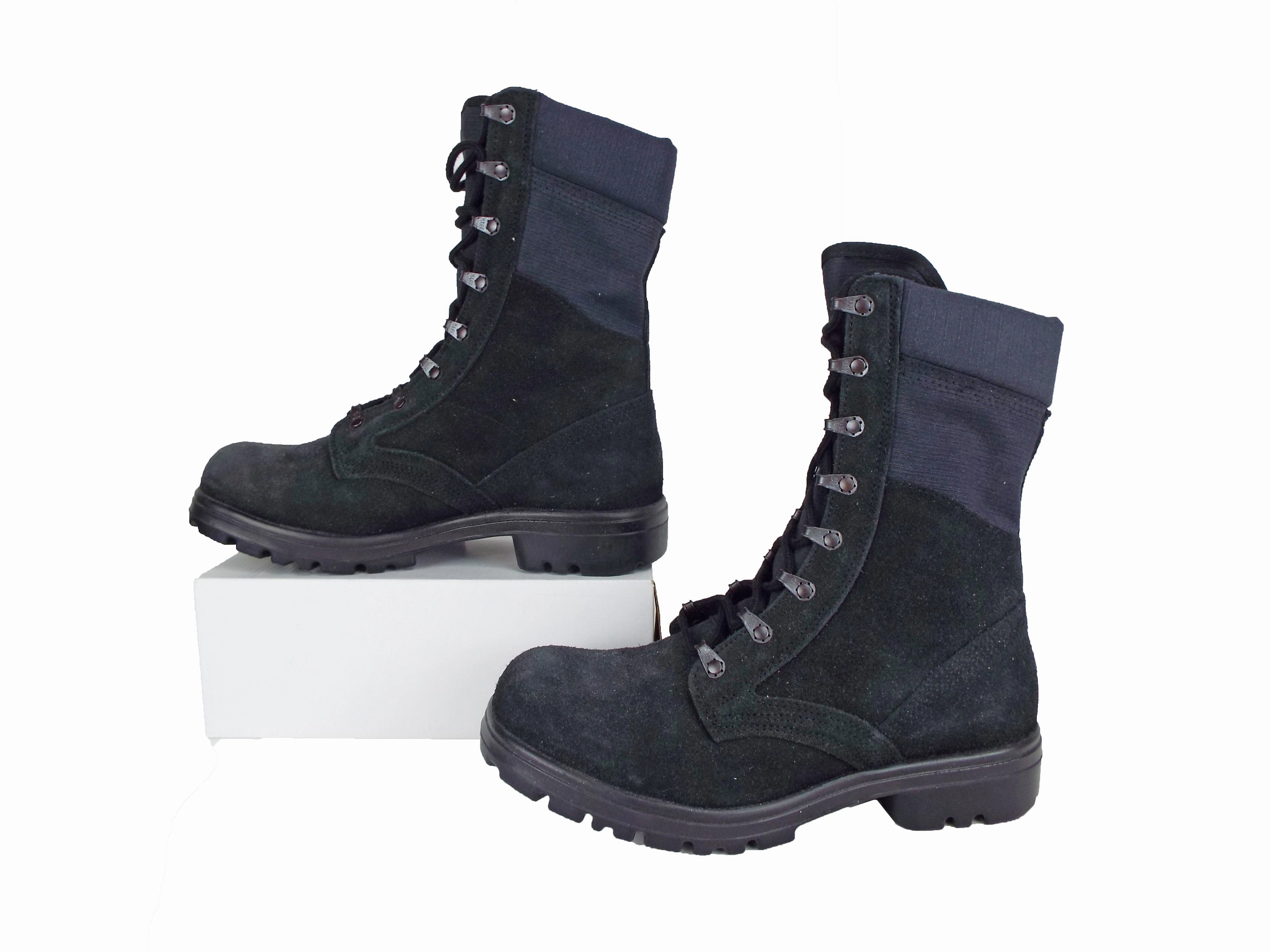 Dutch Army - Black Combat Boots - Suede - Super Grade Oyanda Stiefel