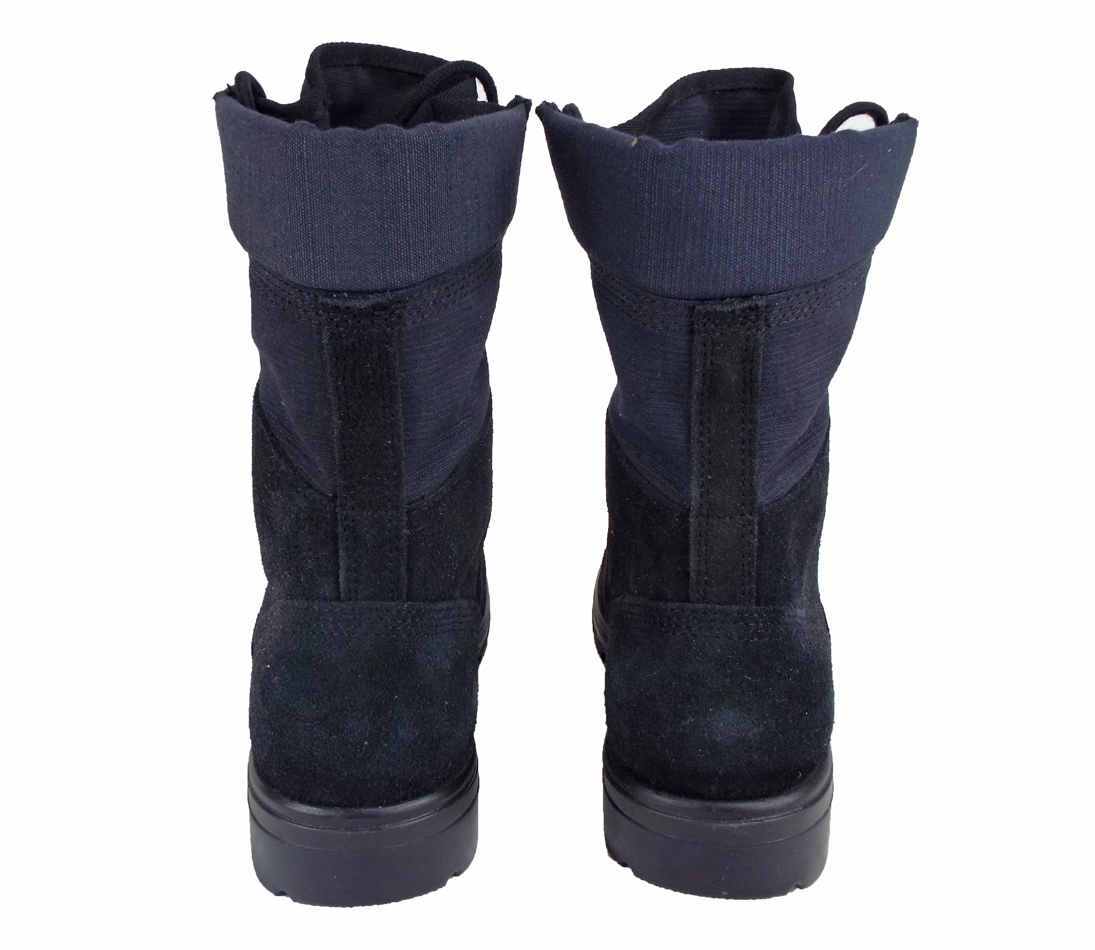 Dutch Army - Black Combat Boots - Suede - Super Grade Stiefel Mit Farbiger Sohle