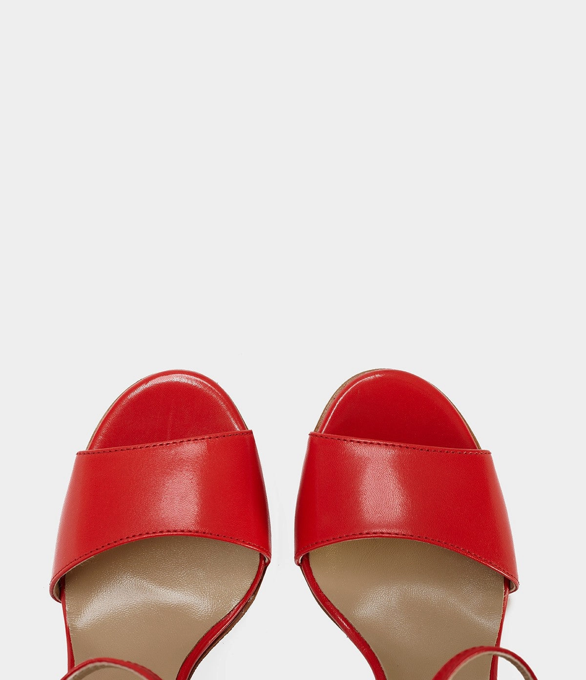 High Heels Fake Sandaletten Gianna rot