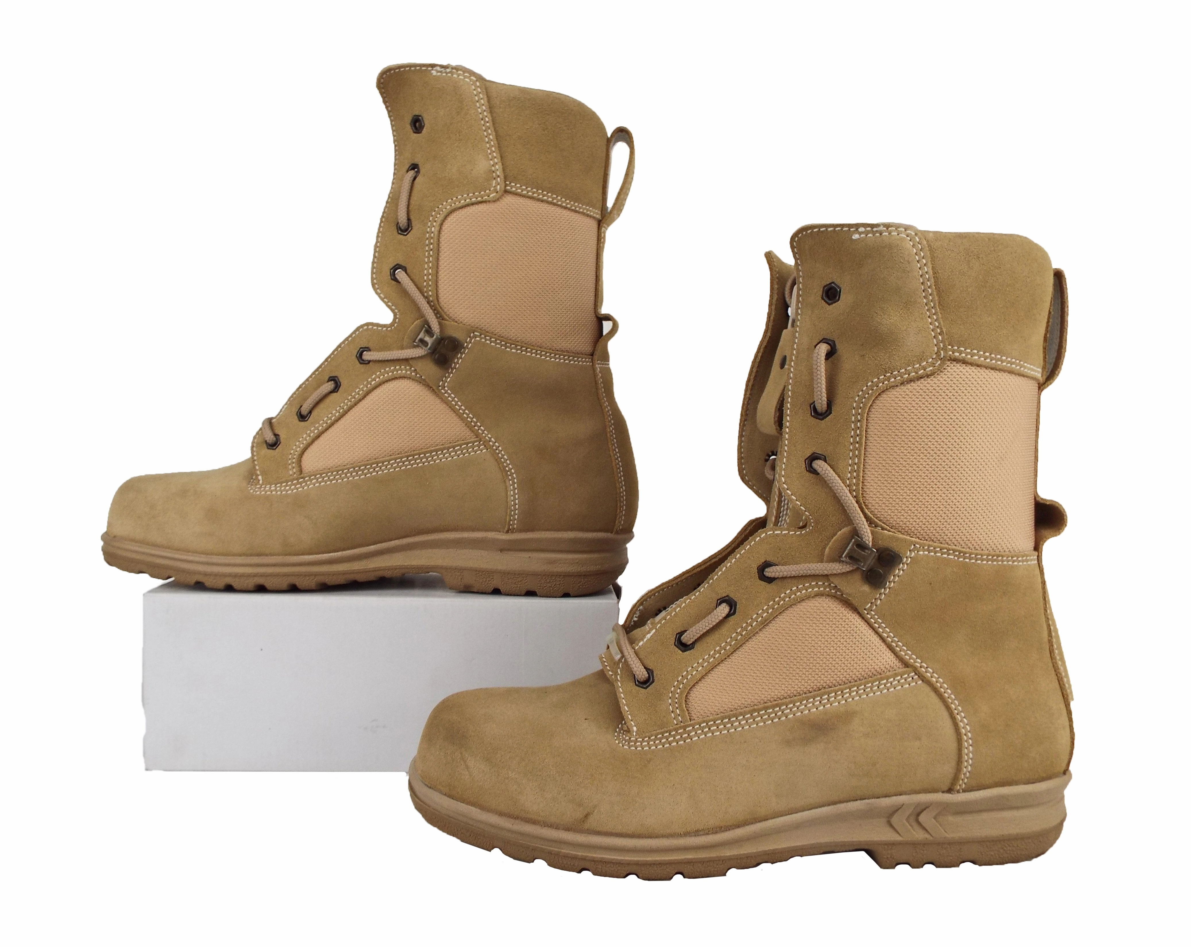 Dutch Army - Desert Combat Boots - Suede - REBZ - Unissued Flache Stiefel