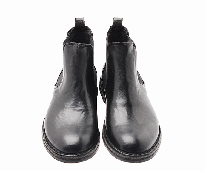 Chunky Platform Chelsea Boots Marie Morenz 1421 Jodpur Nero