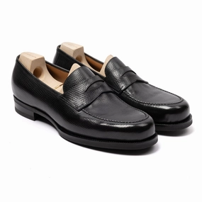 Slip-on Loafers Loafer "American Casual Penny" aus genarbtem Kalbsleder - reine Handarbeit