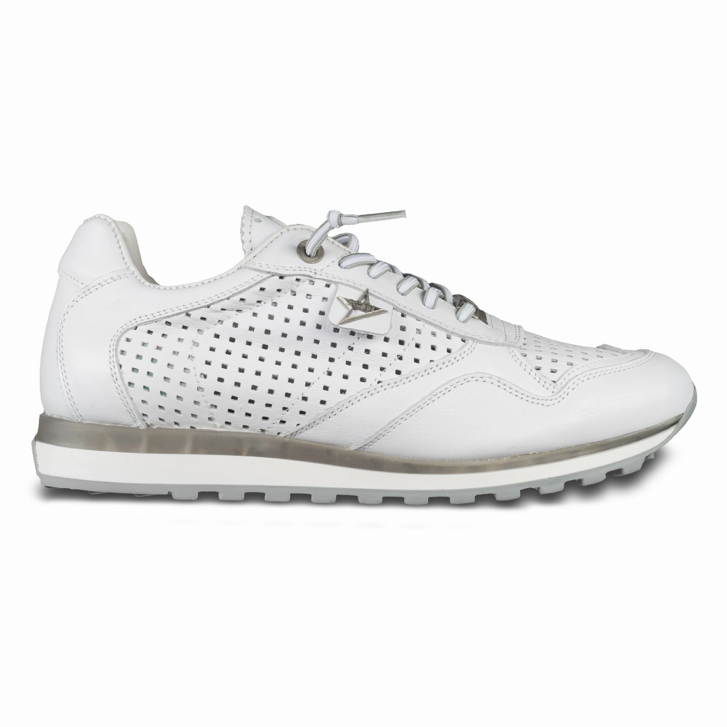 Usa Sneaker CETTI Sneaker Herren wei, Leder, C-848 - perforiert & sommerlich leicht (nature white) | Gr. 40 SALE %