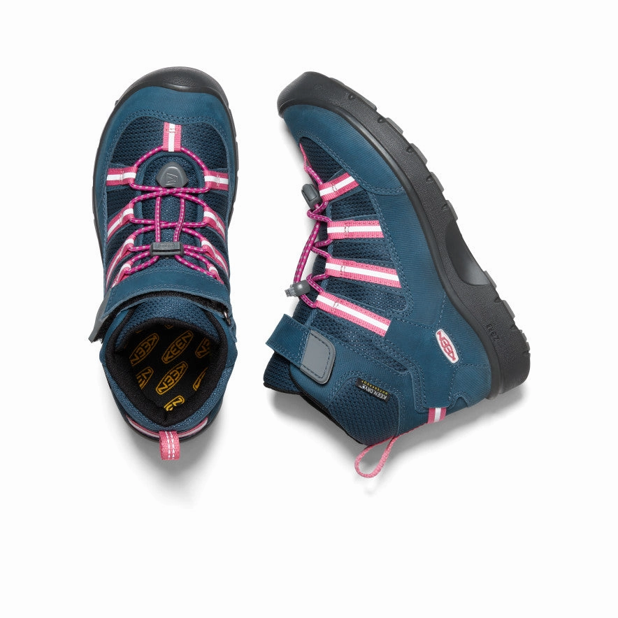 Leder Sneaker High Big Kids' Hikeport II Sport Waterproof Boot  |  Blue Wing Teal/Fruit Dove