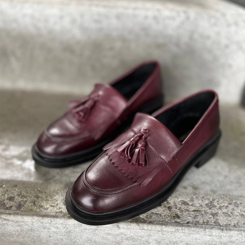 Loafers Slip On POWER WALK SHOE - BORDEAUX