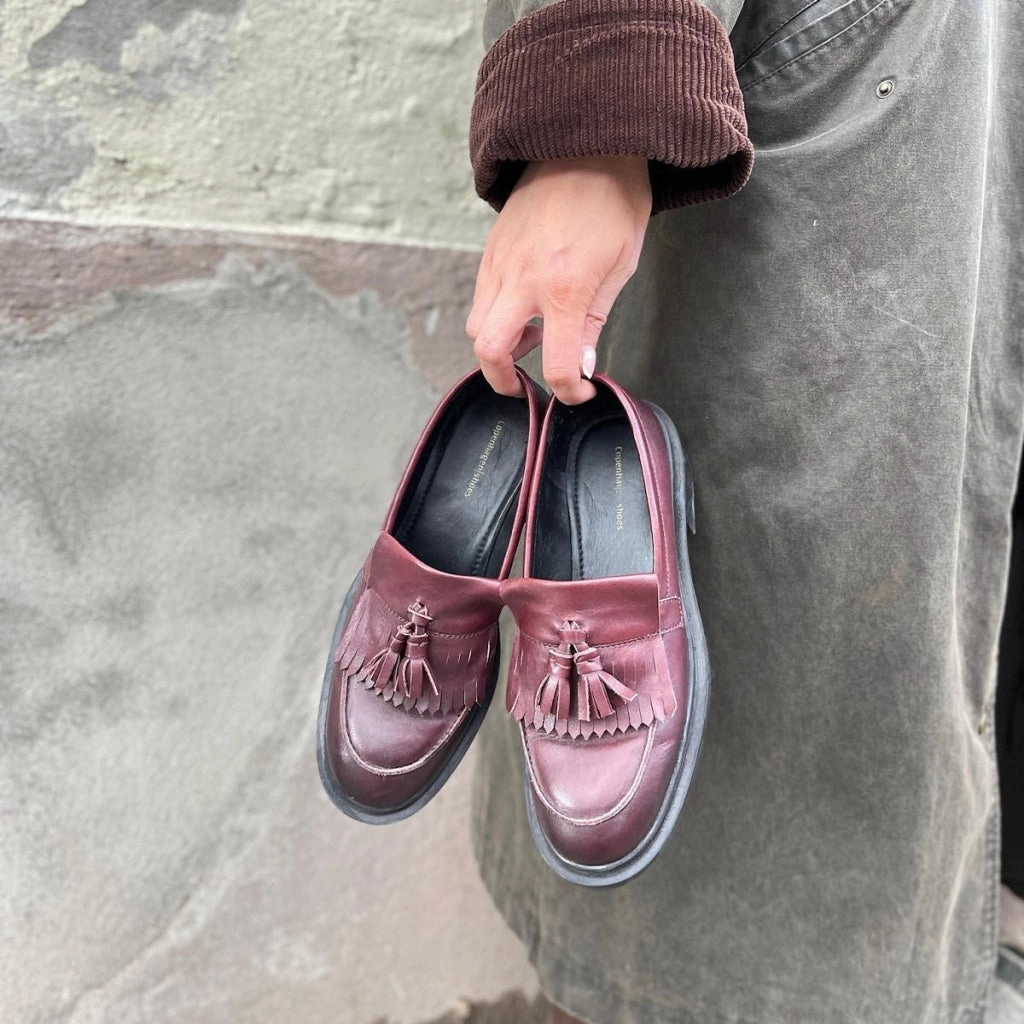 POWER WALK SHOE - BORDEAUX English Loafers