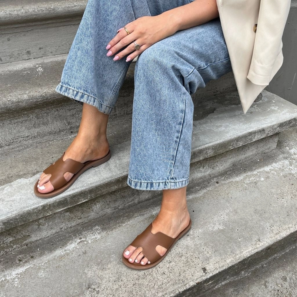 Sandalen Mexiko Kaufen IVY - LEATHER - COGNAC