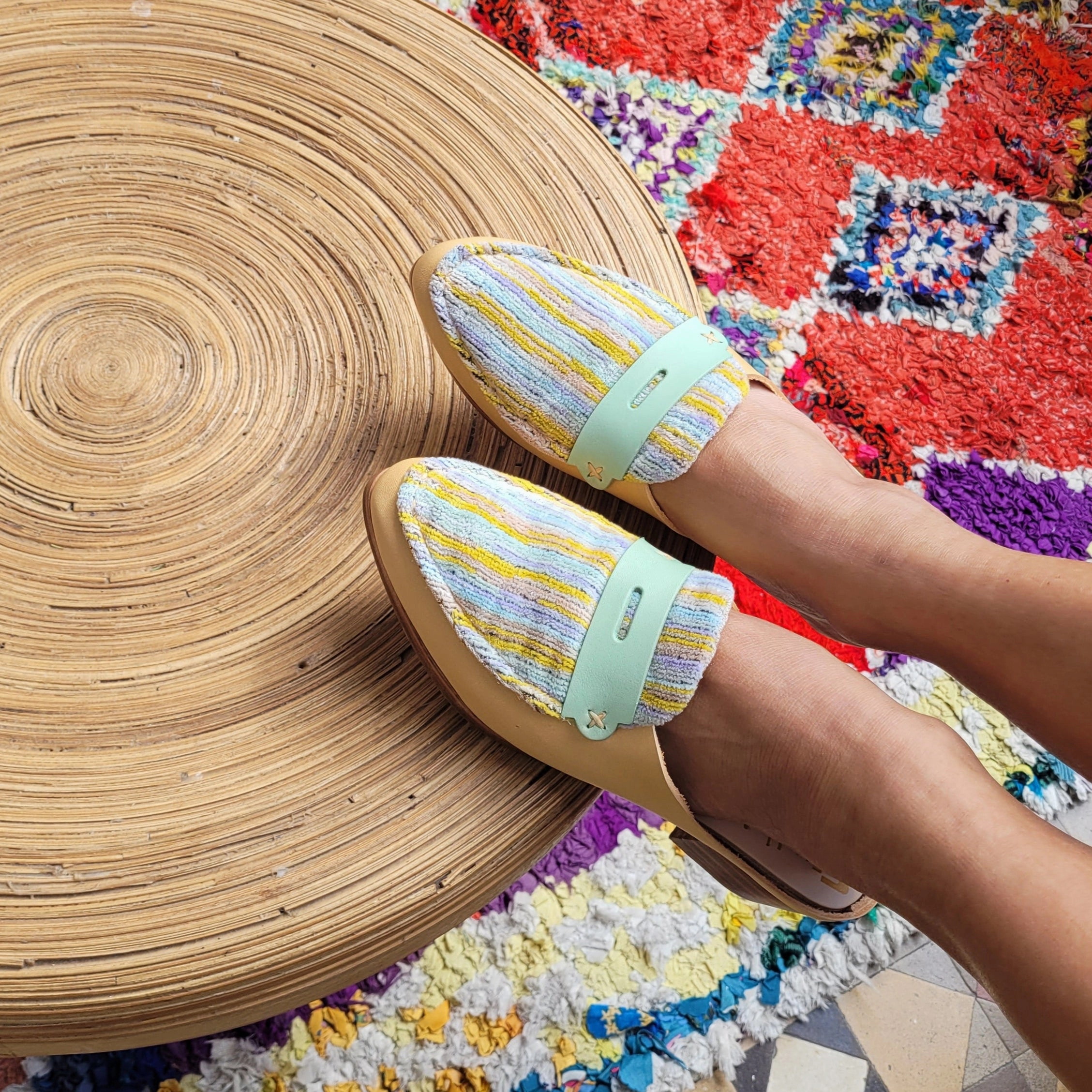 READY MADE. SIZE 41. THE MIA. AZURE. 2CM HEEL. MISSONI LAKE 21 Loafers Crazy Horse