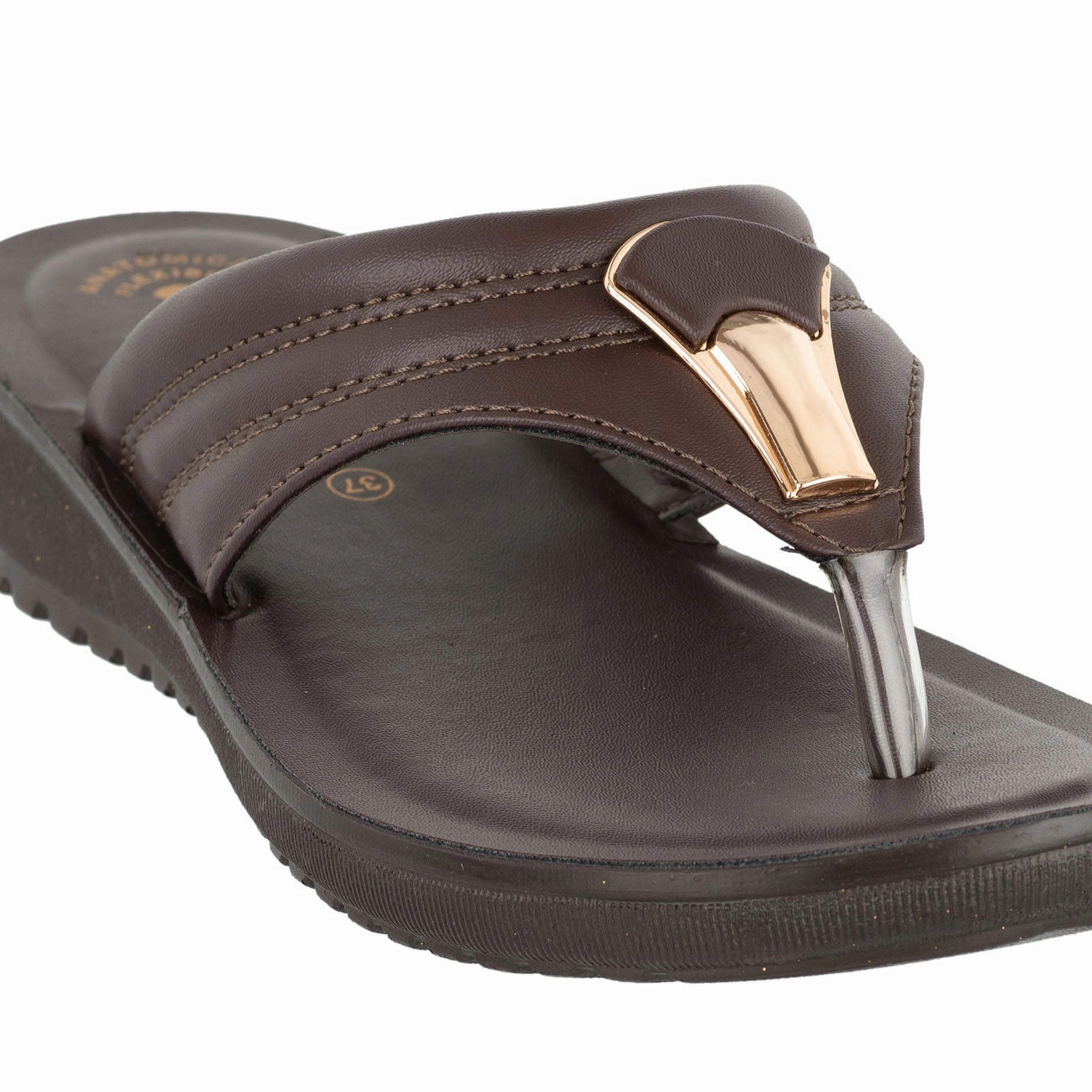 Pantoffeln Größe 38 Inblu BROWN Slipper with slip-on for female