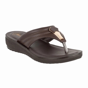 Witt Weiden Pantoffeln Inblu BROWN Slipper with slip-on for female