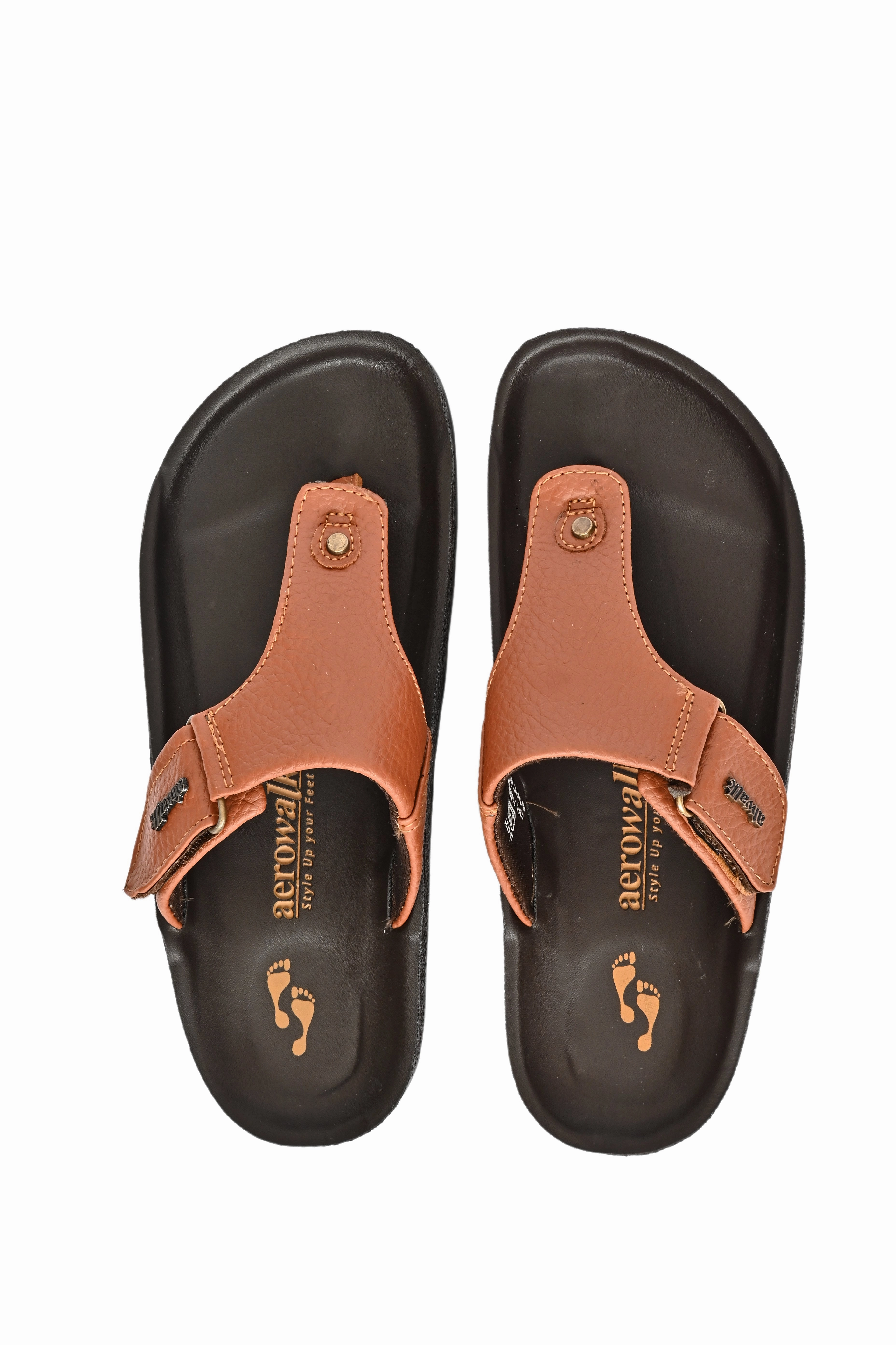 Aerowalk TAN Slipper with velcro for male Ty Pantoffeln