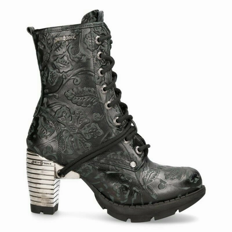New Rock Schuhe Damen- Stiefelette Stiefel Absatz Boots Gothic M.TR001-S24 Lowa Stiefel