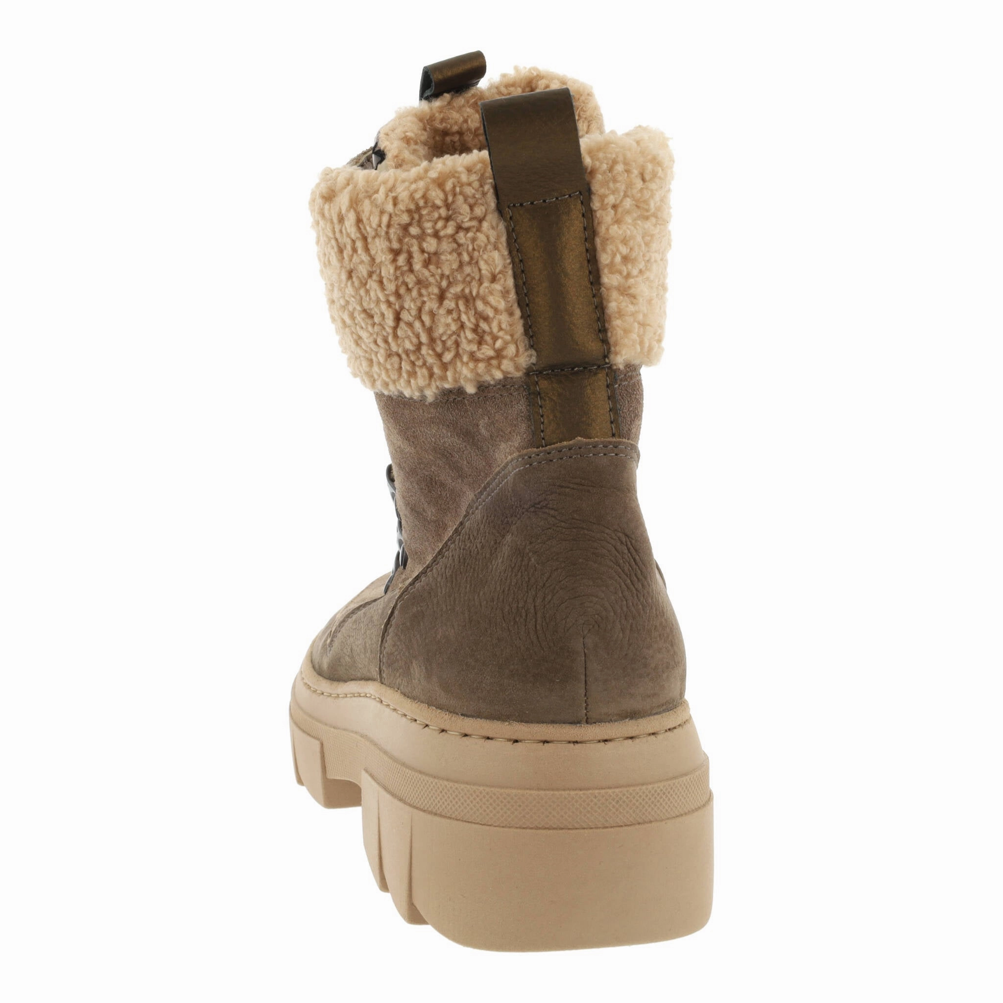 Waldlufer Plateau Stiefeletten Mit Reißverschluss Vorne