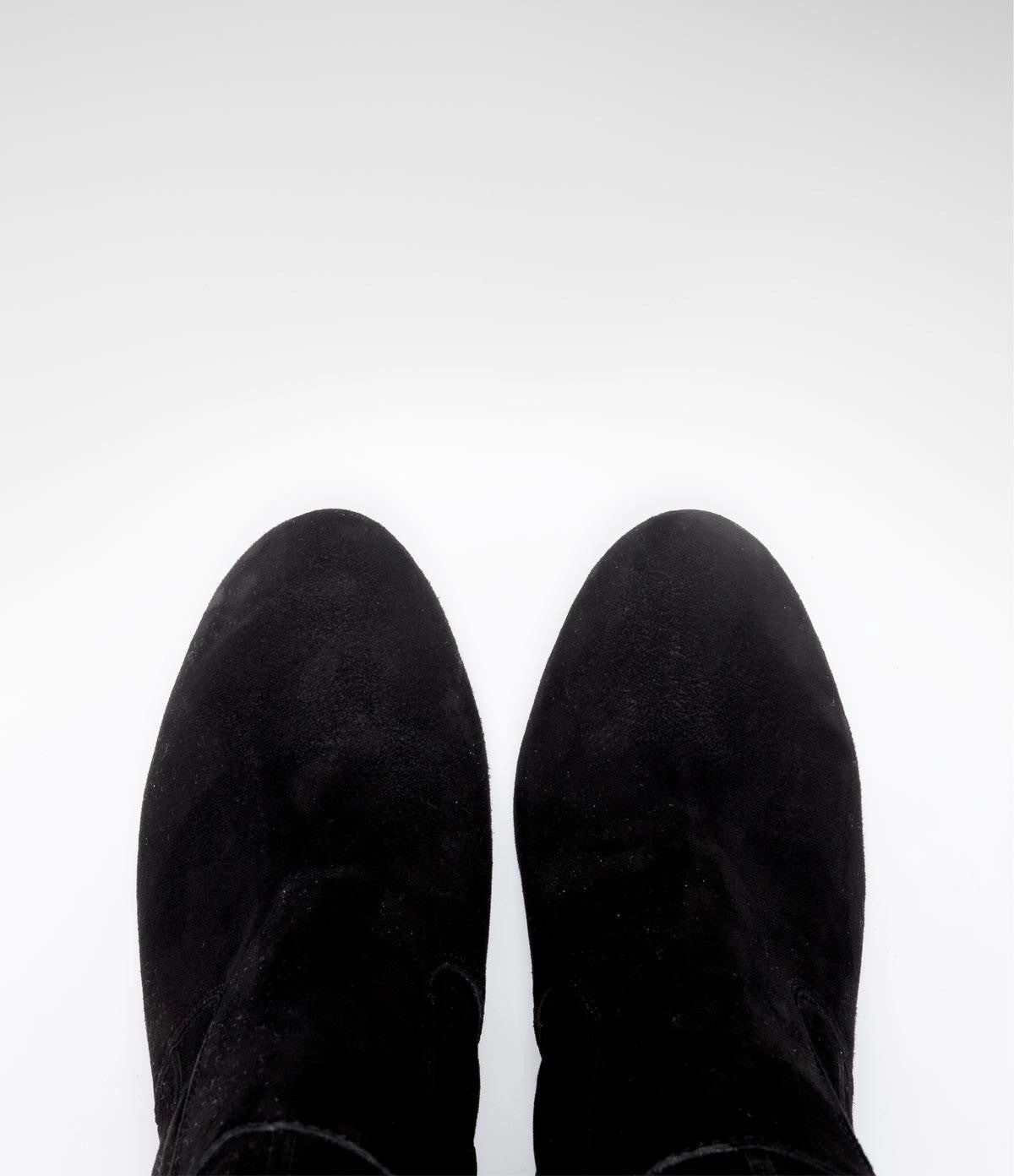 Mk Stiefel Wildleder Langschaftstiefel Luisa schwarz