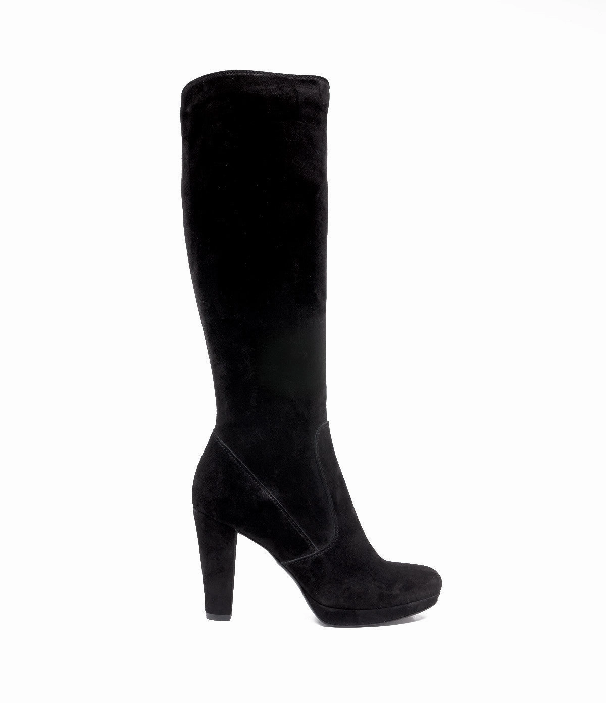 Stiefel Mädchen Wildleder Langschaftstiefel Luisa schwarz