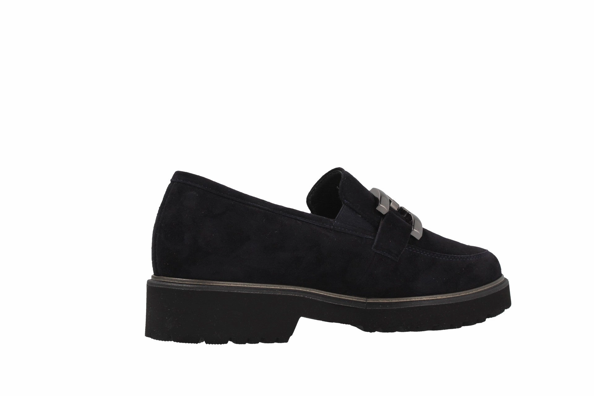 Elena  midnightblue  Slipper  E8337 Pantoffeln Mit Echtfell