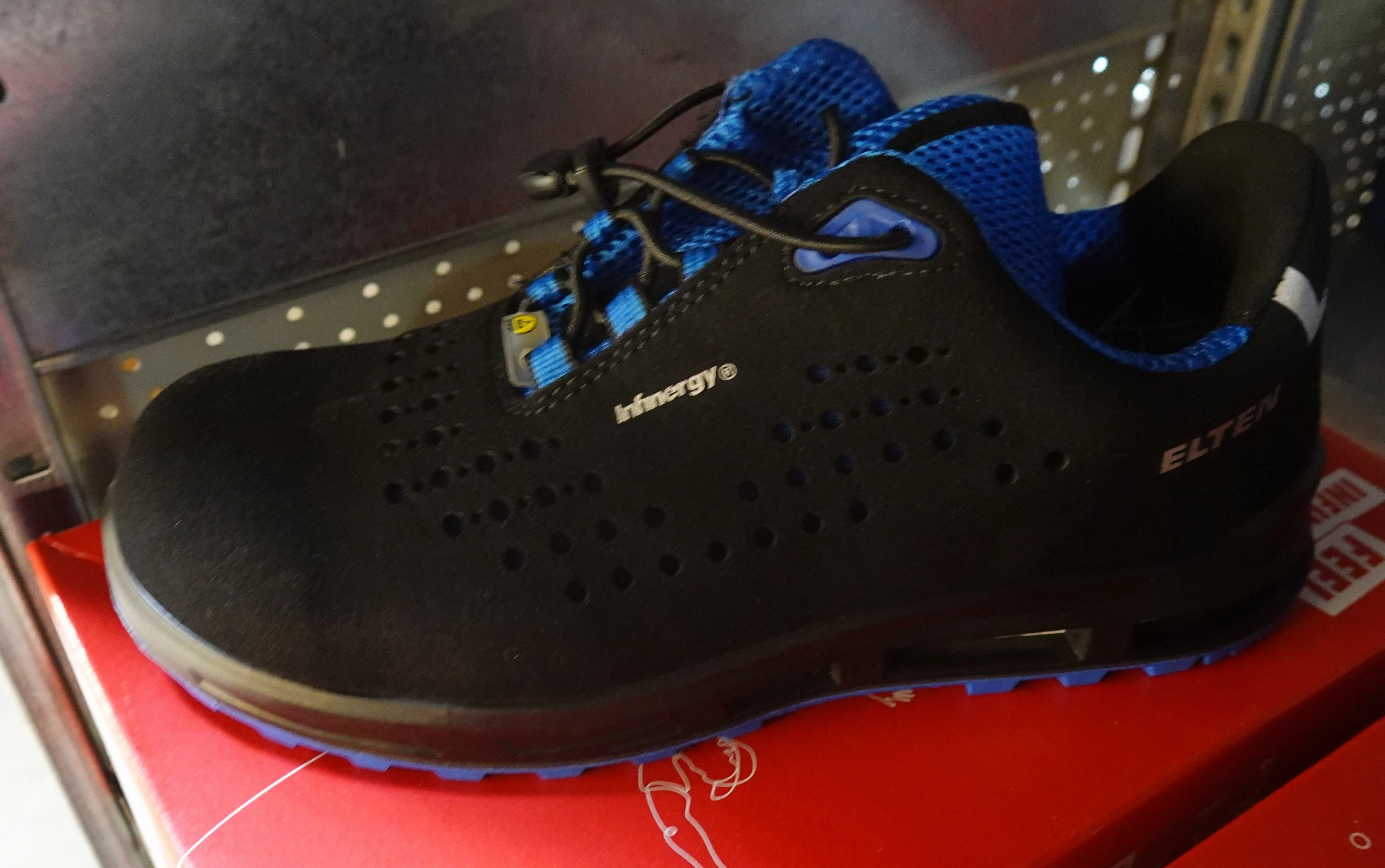 Atlas Sicherheitsschuhe Sn 50 ELTEN 729755 IMPULSE XXT BLUE LOW ESD S1 WELLMAXX sehr leichter Sicherheitsschuh mit Kunststoffkappe