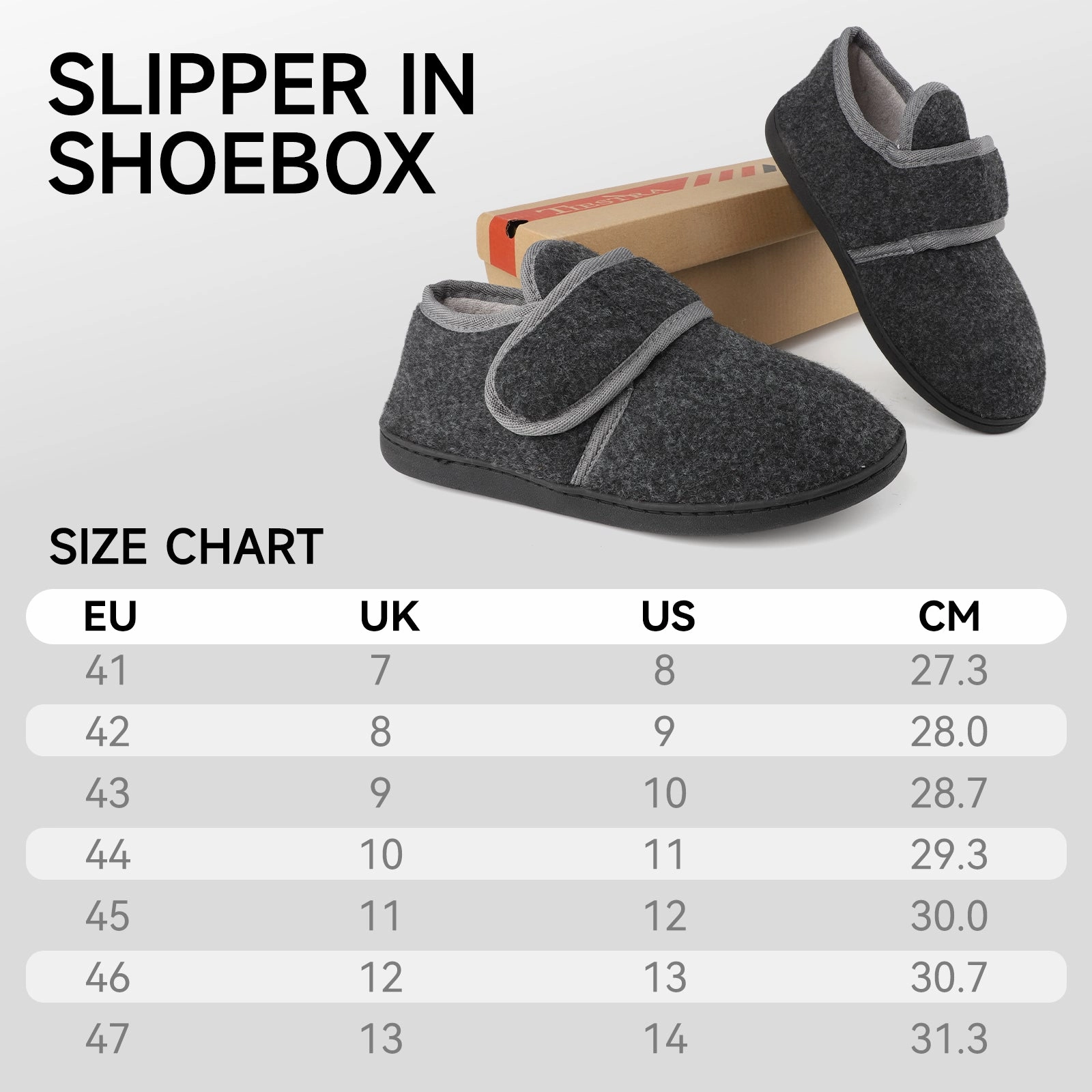 Chiemsee Pantoffeln TIESTRA Herren Pantoffelstiefel Warme Flocking Pantoffeln Wide Fit Gemtliche Pelz Haus Schuhe Rutschschutz fr Indoor & Outdoor