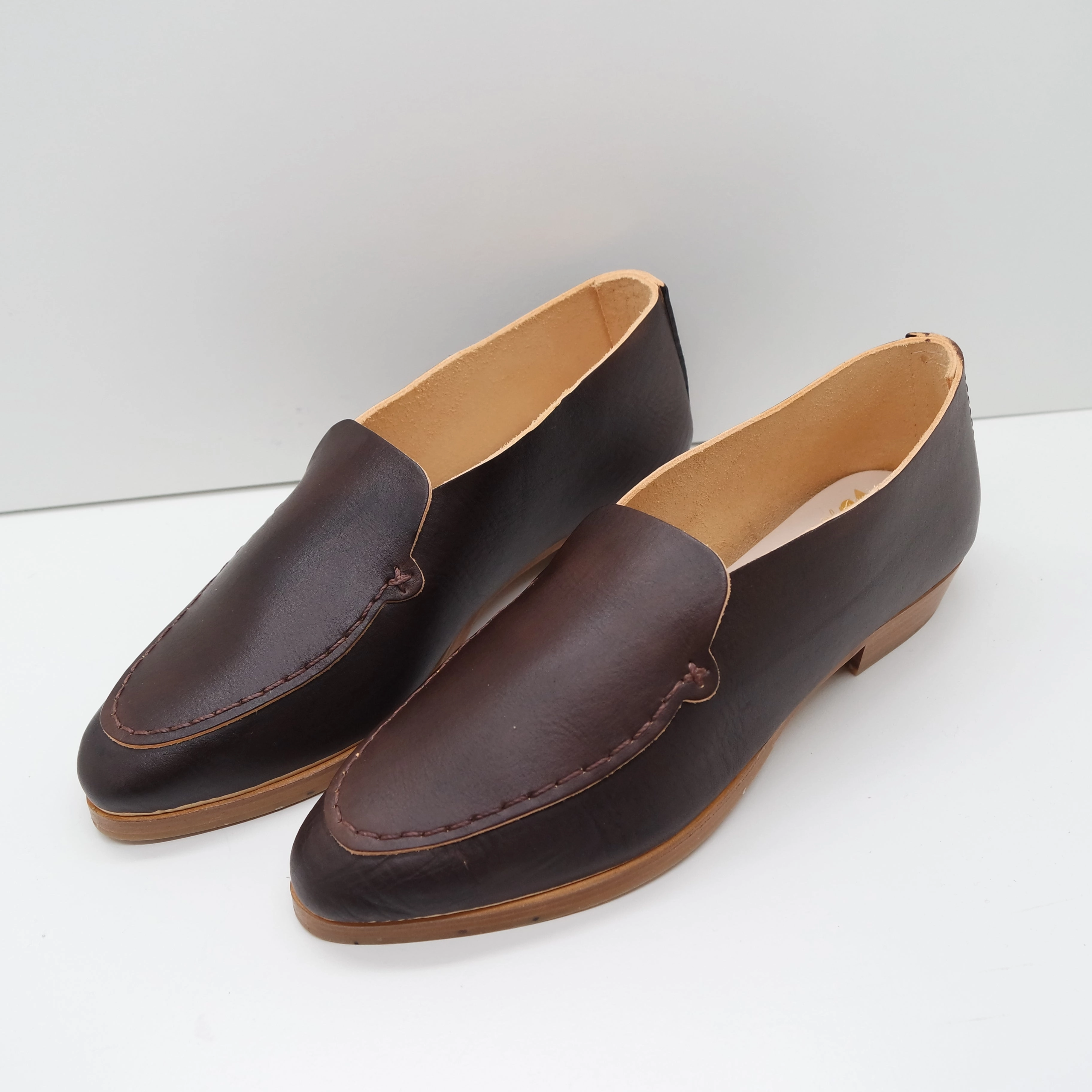 THE PENNY. BB TAMARIND.TAMARIND LAKE. NO MASK. BROWN THREAD 2CM Brown Woven Loafers