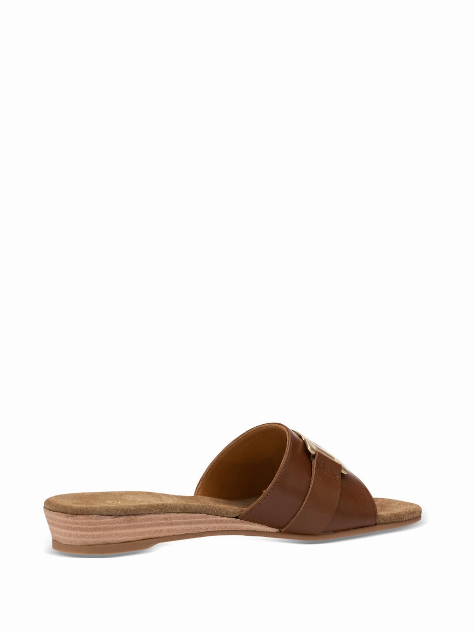 Rockabilly Sandalen Flo | Slipper Cognac