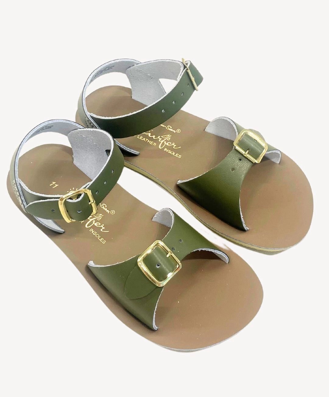 Sandalen 2020 Trends Saltwatersandals Sandale Surfer Oliv Kinder