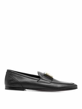 Linen Loafers A50483 AE102 80999 DOLCE & GABBANA SHOES MEN BLACK