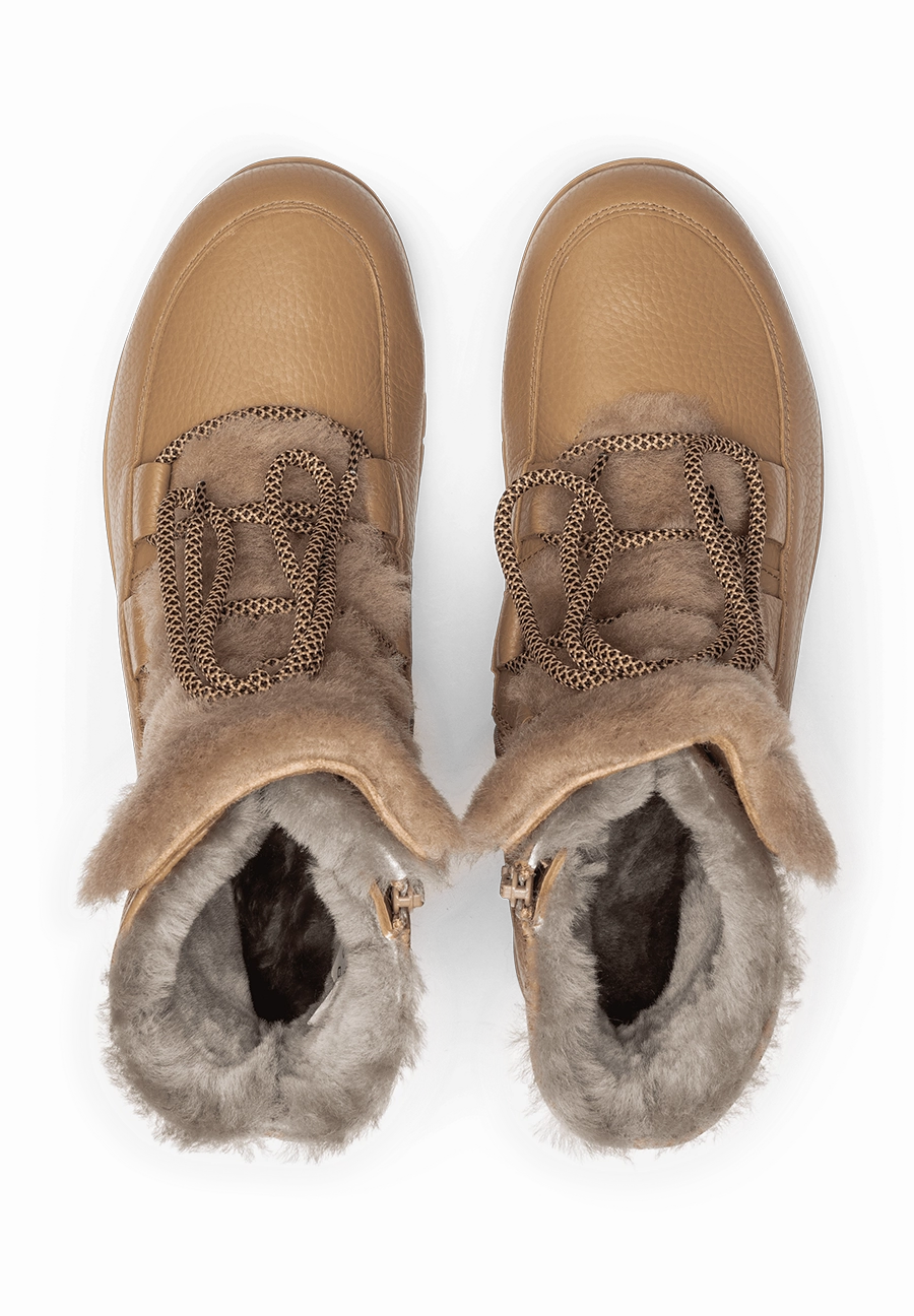 Zweifarbige erstaunliche Stiefelette Hirschleder