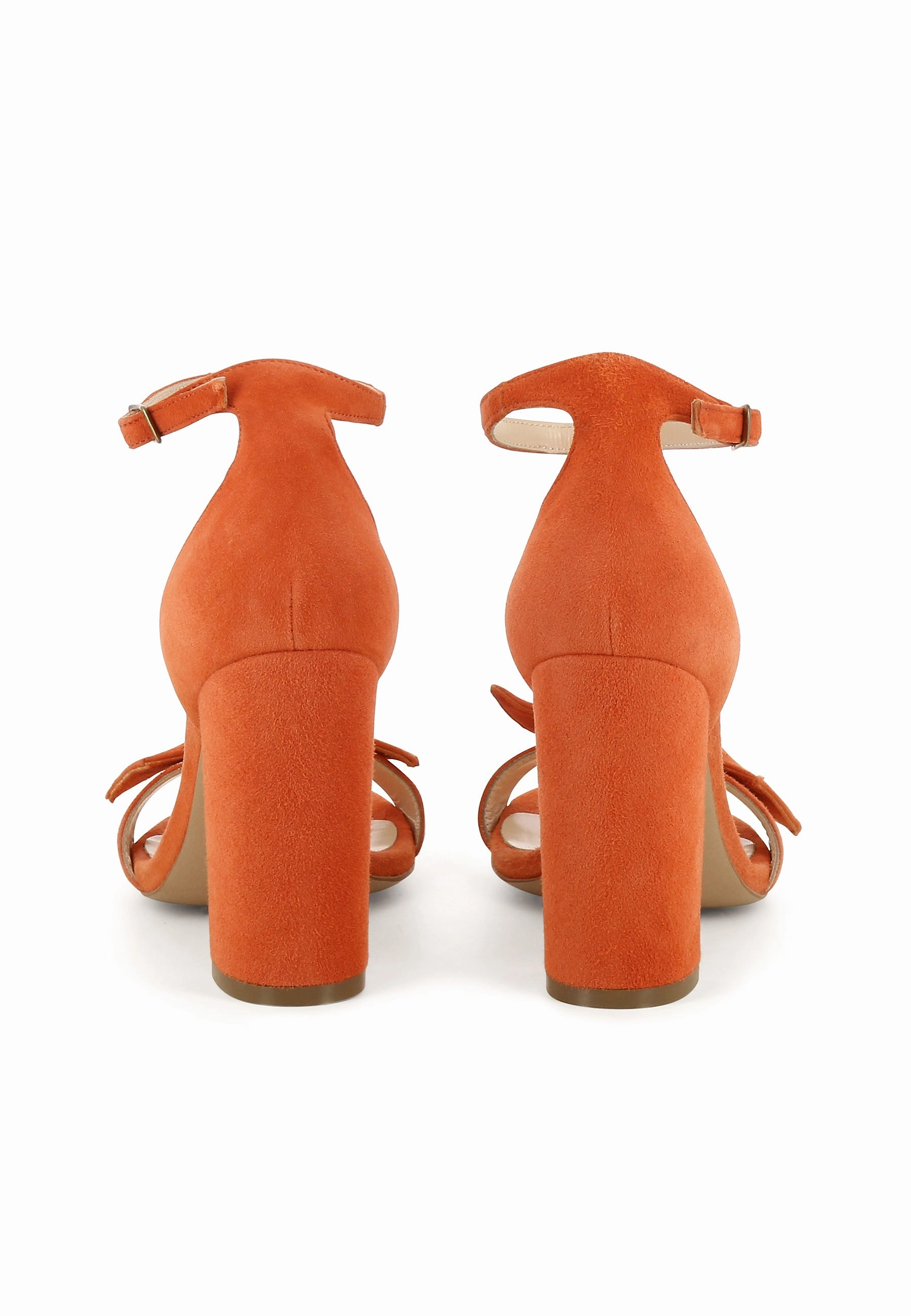 EVA Damen Sandalette  -  Rauleder Orange High Heels Christian Louboutin