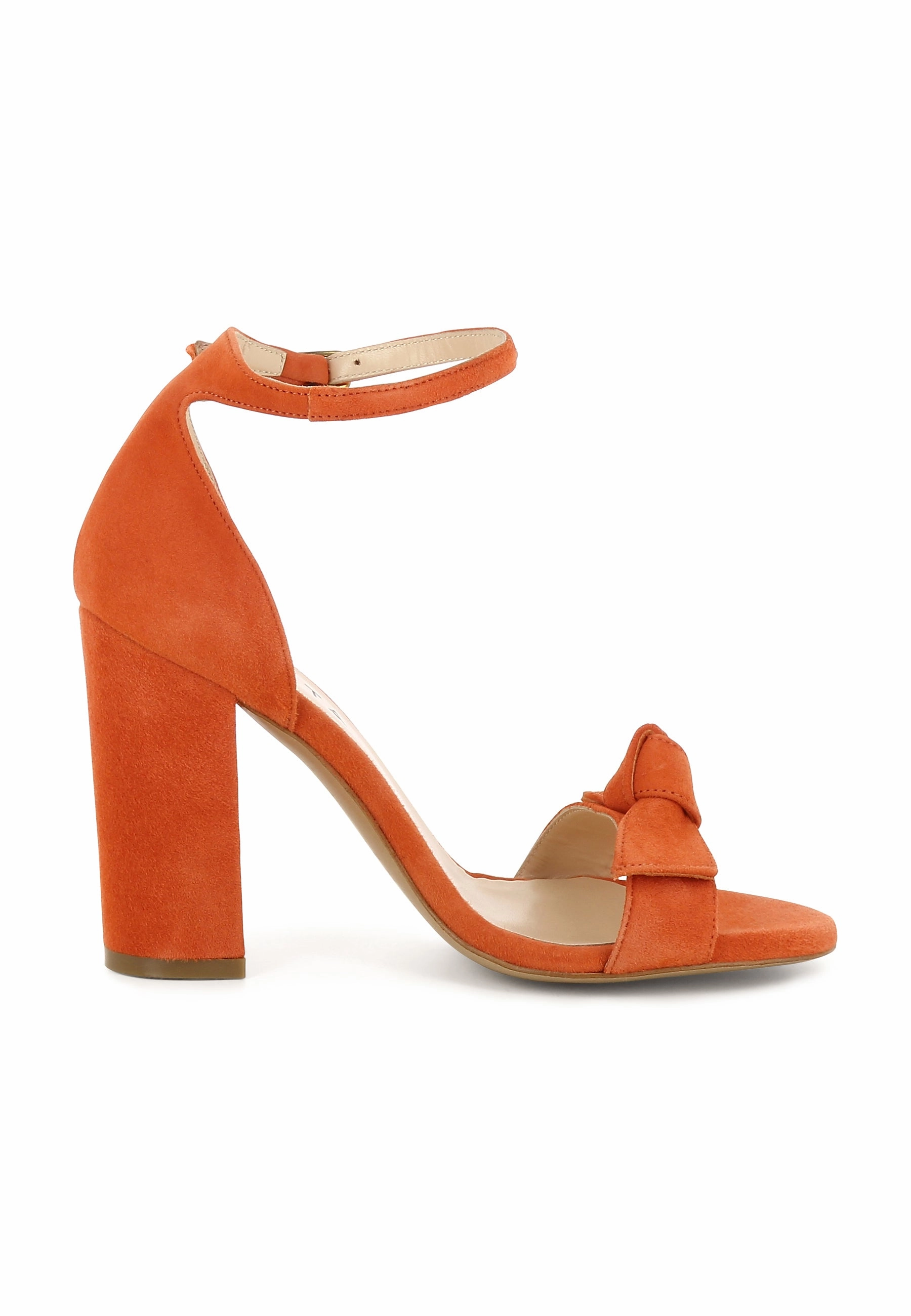 Suche Gebrauchte High Heels EVA Damen Sandalette  -  Rauleder Orange