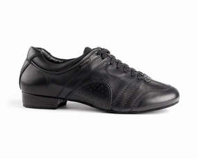 PD Casual Tanzschuhe in Schwarz mit Wildleder-Sohle Gordon Bros Lindenmann Lederschuhe