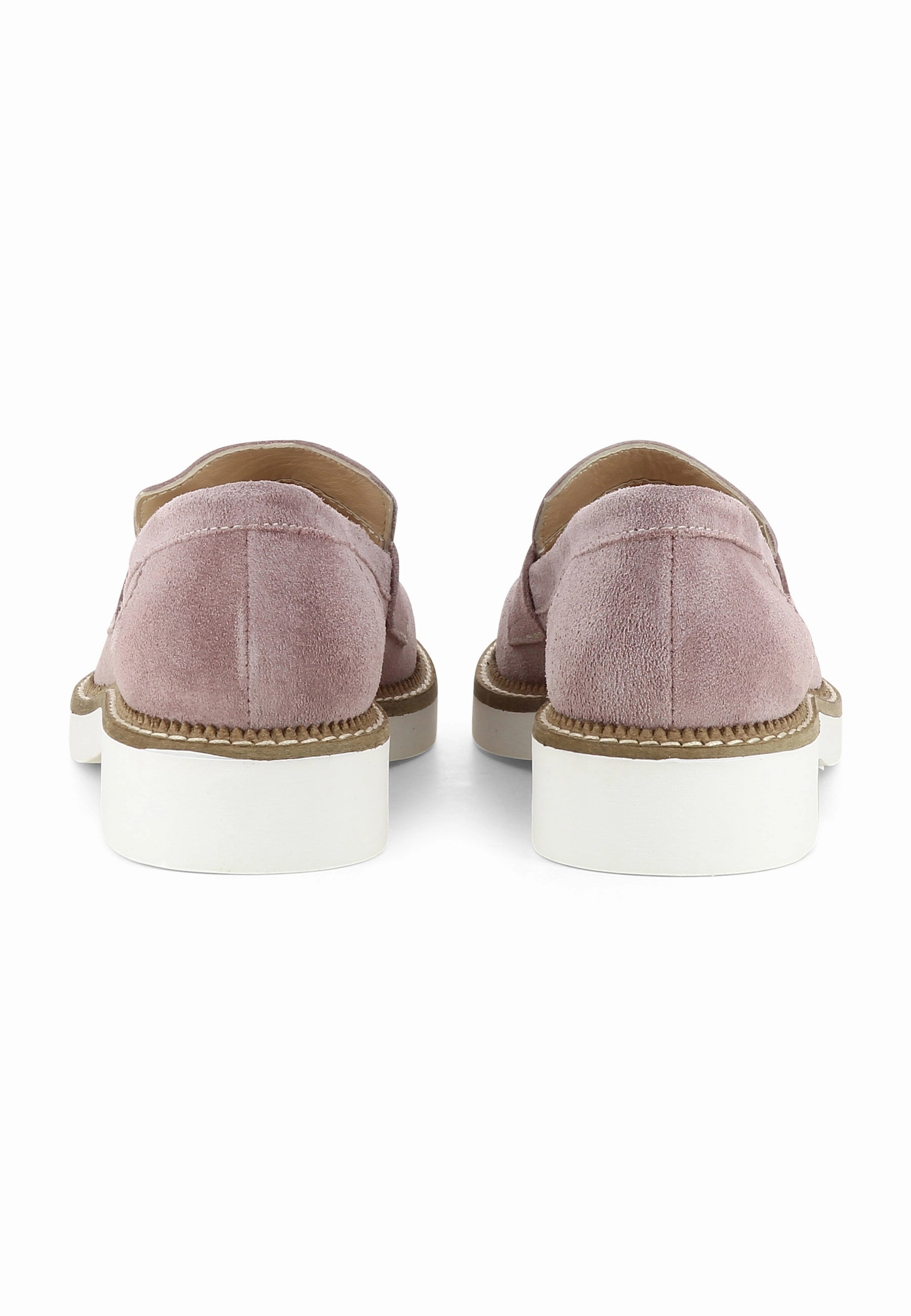 MARA Damen Slipper  -  Rauleder Mauve Pumps Wie Pantoffeln