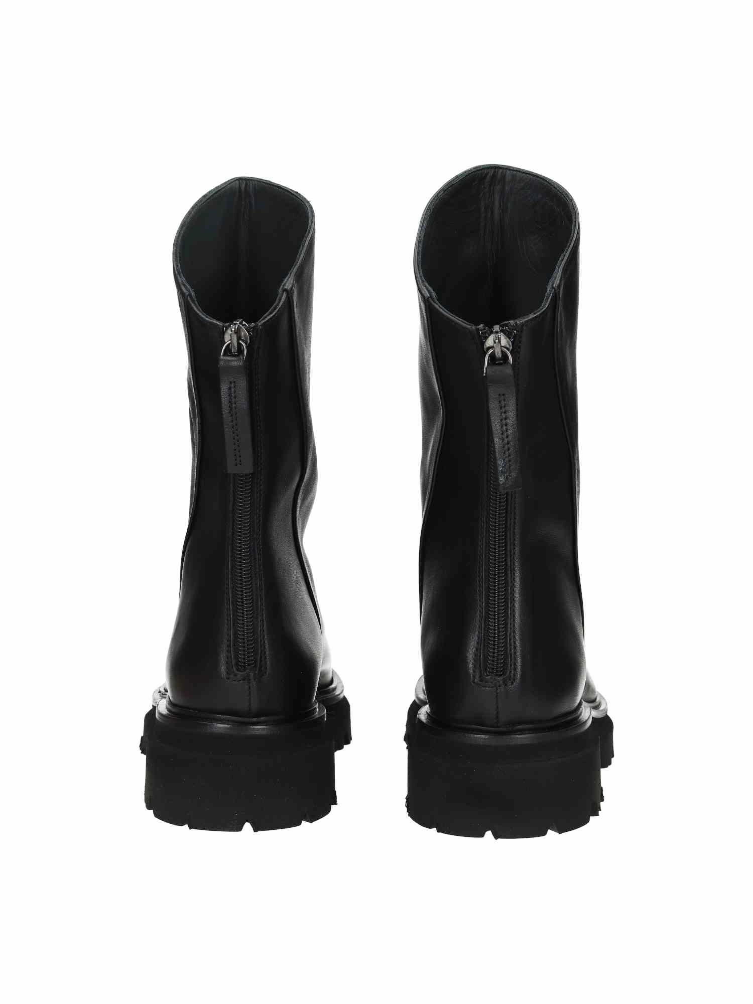 Elegante Stiefel Flach Foulard TM3270X nero