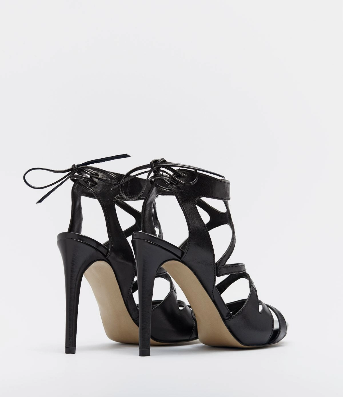 High Heels In Fashion Riemchen Sandalette Giorgia schwarz