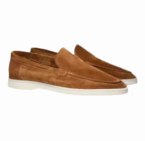Yacht Loafers Brown Horse Buckle Loafers