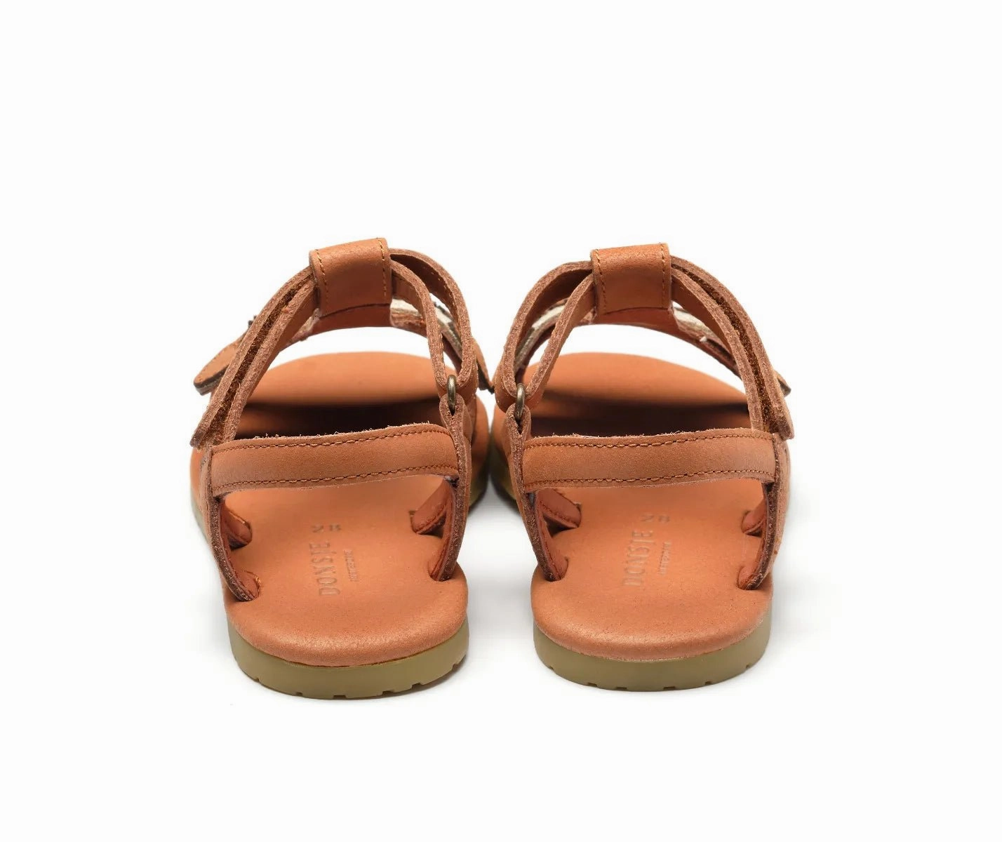 Hsy Sandalen Sandale Iles Sky | Papillon in Walnut Leather mit Schmetterling