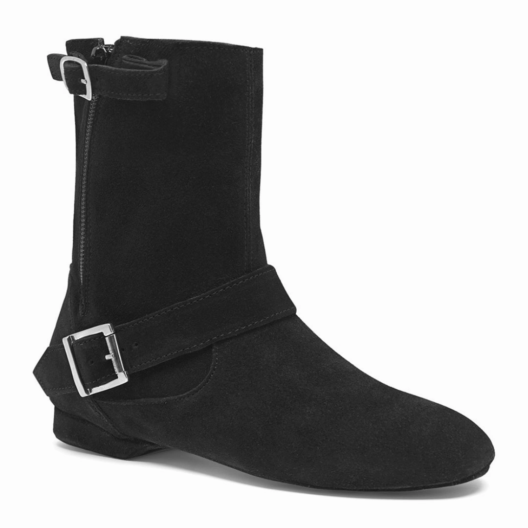 8855 niedrige West Coast Swing Stiefel in Schwarz Herbst Winter Stiefel