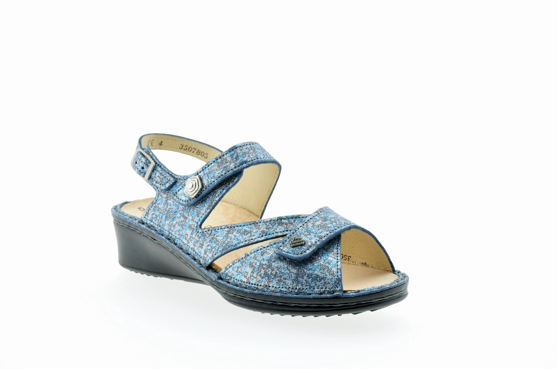 Finn Comfort 40225 Sandalen Leder Silber