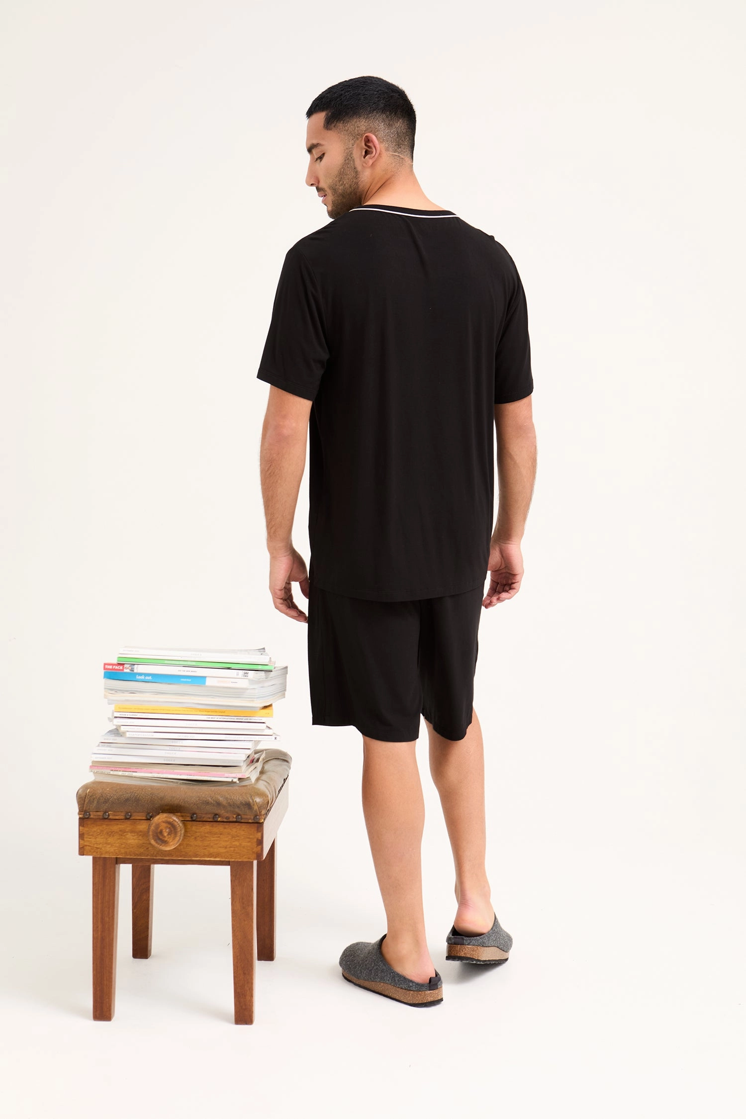 Pantoffeln Gefüttert Reißverschluss Mister You Jamie Mule Slippers in Charcoal