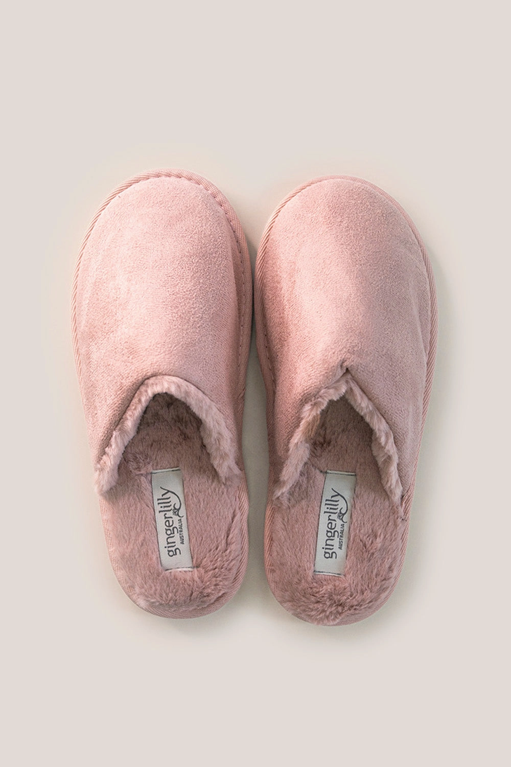 St Moritz Mock Suede Slipper Pink Elefanten Pantoffeln