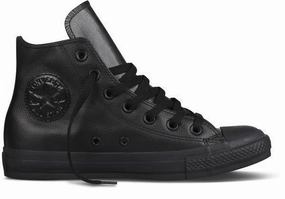 Soft Leather Sneaker Converse Chucks All Star Klassik Schuhe Sneaker Schwarz Echtleder Lederchucks