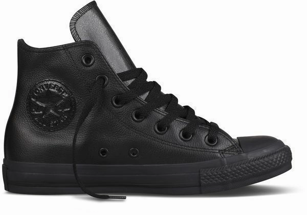 Weiße Business Sneaker Converse Chucks All Star Klassik Schuhe Sneaker Schwarz Echtleder Lederchucks
