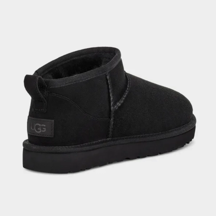 UGG Classic Ultra Mini Boot Black Kniehohe Stiefel Ohne Absatz