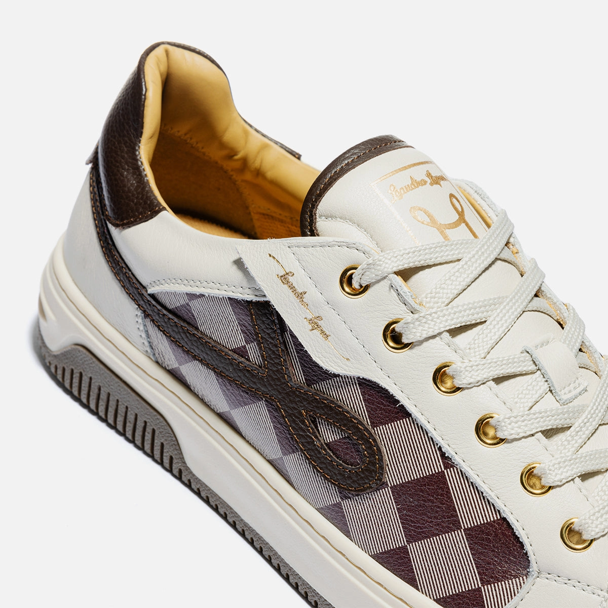 Low Top - Paris - Beige-Brown Sneaker V10