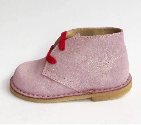 Zalando Overknee Stiefel Marie Morenz Desert Boots Velour Rosa Kinder Lauflernschuh