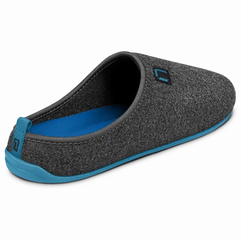 Pantoffeldiva Pantoffeln Individuelle Größe Wool Slipper blau