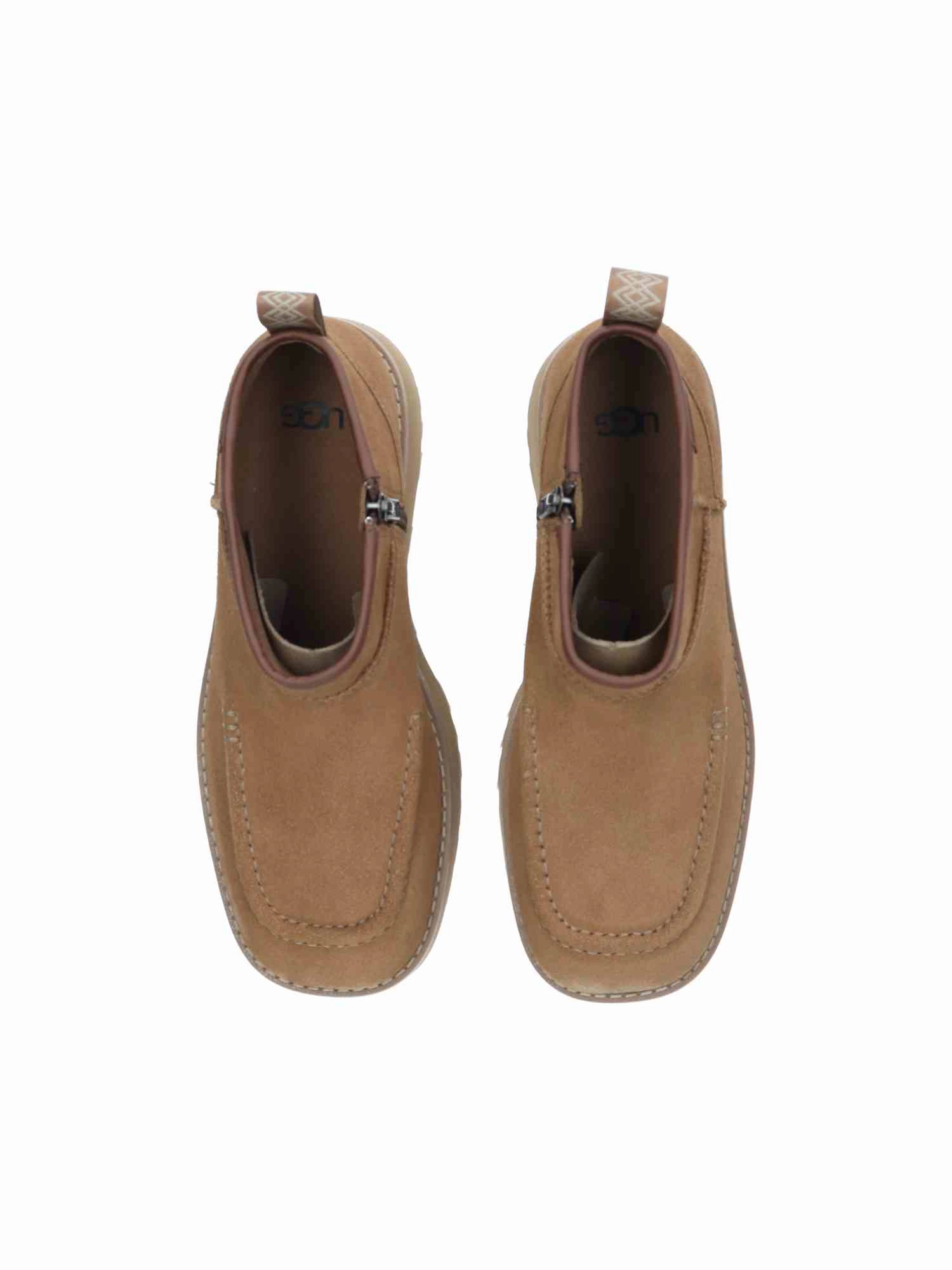 W Cityfunc Ultra Mini chestnut Stiefel Mit Goldenen Details