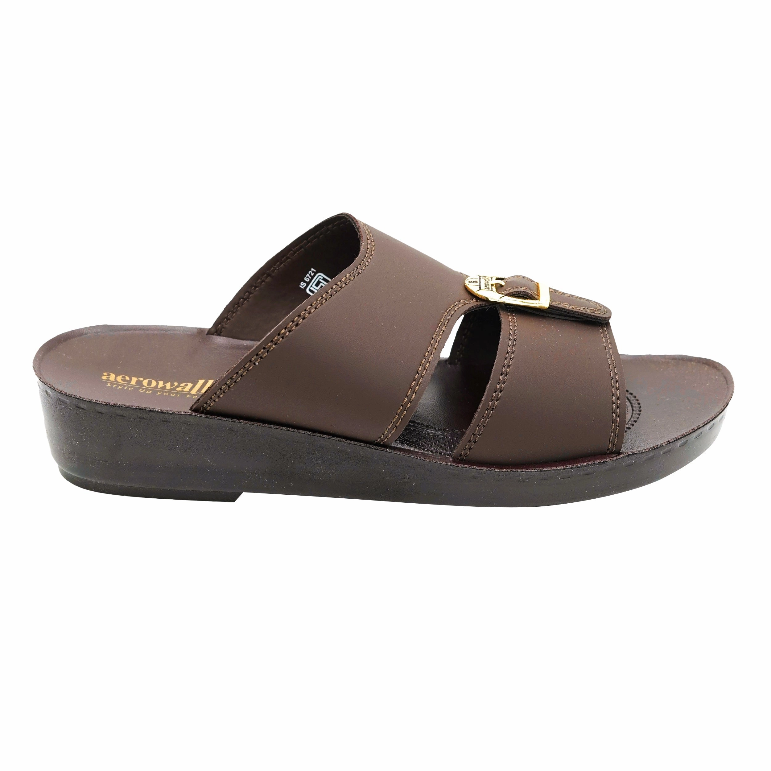 Aerowalk BROWN Slipper with slip-on for male Griechische Pantoffeln