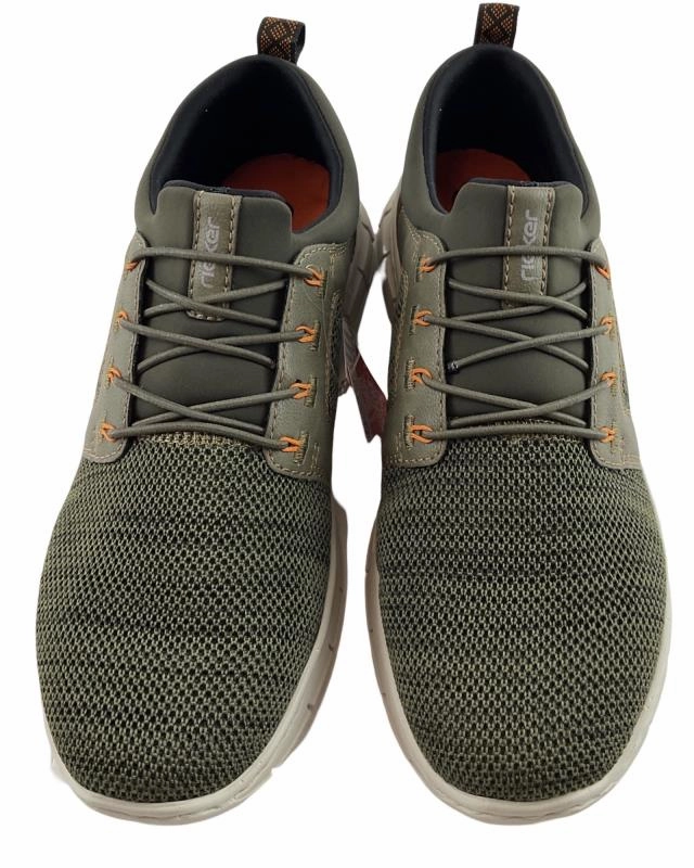 Pantoffeln Mit Schaffell Rieker Herren  Slipper B7796-54  Grn  Synthetik//Textil