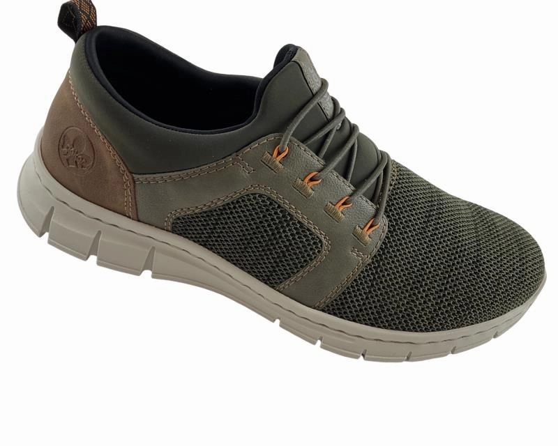 P Dannheim Unisex Pantoffeln Rieker Herren  Slipper B7796-54  Grn  Synthetik//Textil